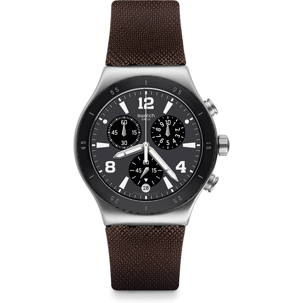 Reloj Swatch Irony - Chrono New YVS450 Duo Brown