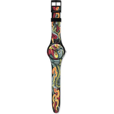 Reloj Swatch Originals Large (41mm) SUOZ151 Fired Snake