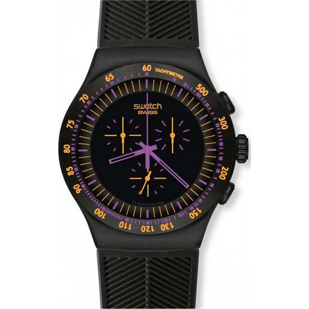 Reloj Swatch The Chrono YOB102 Purple In Dark