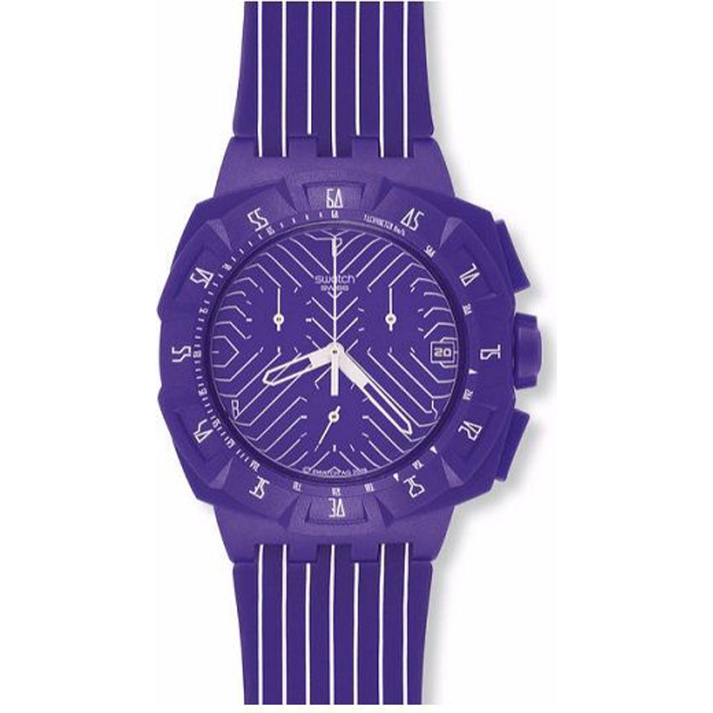 Reloj Swatch Chrono Plastic SUIV401 Purple Run
