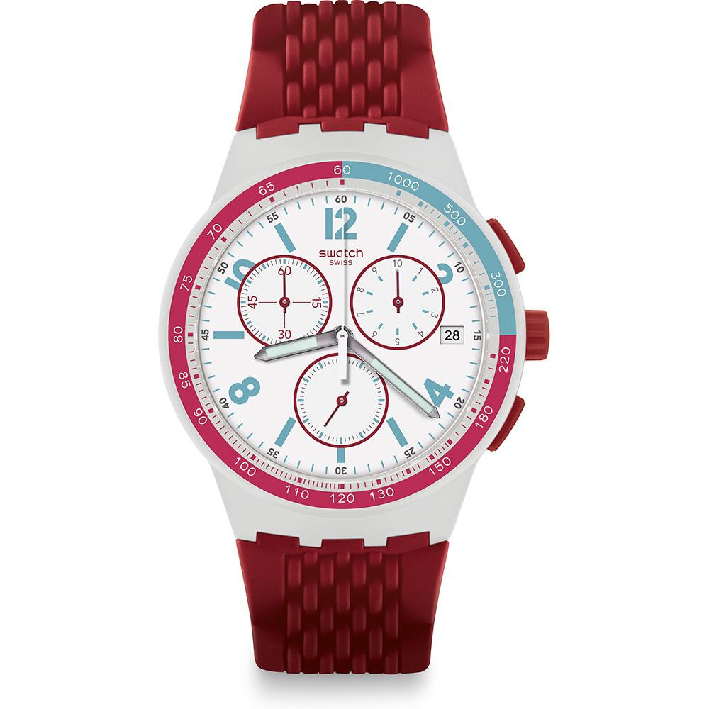 Reloj Swatch New Chrono Plastic SUSM403 Red Track