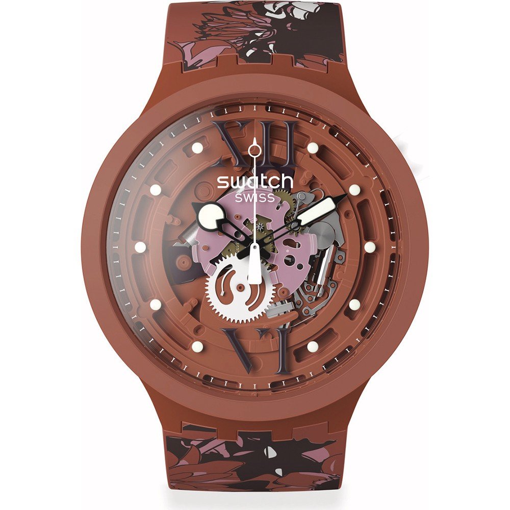 Reloj Swatch Big Bold SB05C100 Camoflower Cotton