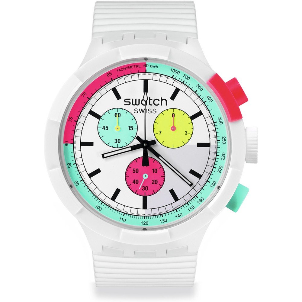 Reloj Swatch Big Bold SB06W100 The Purity of Neon