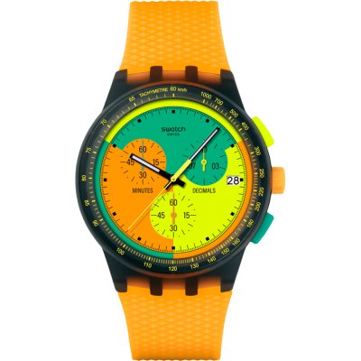Reloj Swatch New Chrono Plastic SUSB422 Neon Signal Flag