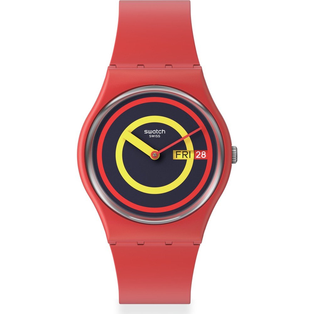 Reloj Swatch Standard Gents SO28R702 Concentric Red