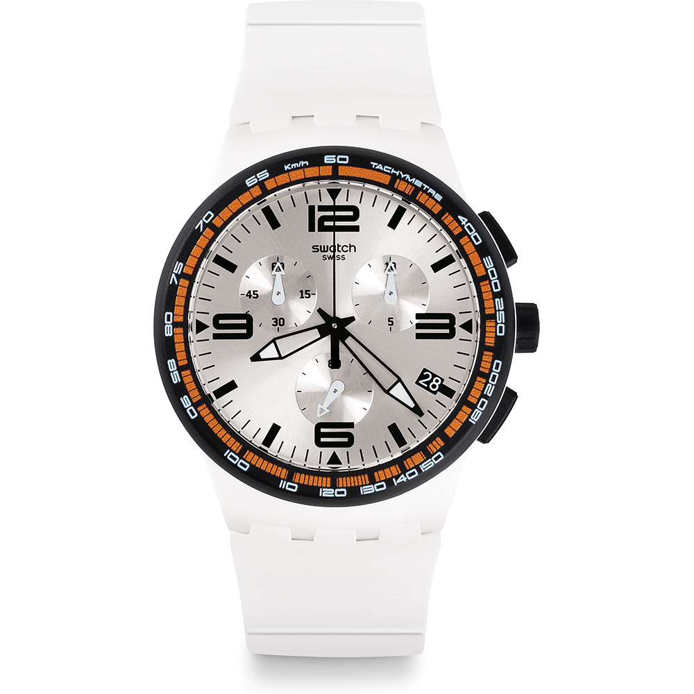 Reloj Swatch New Chrono Plastic SUSW405 White Blades