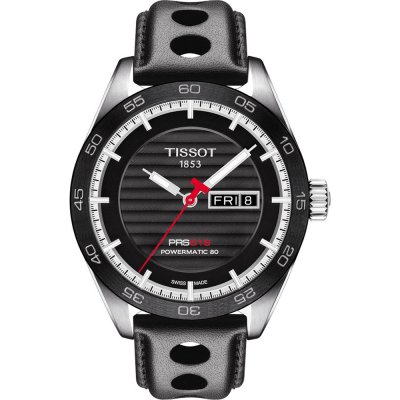 Correa piel negra para relojes Tissot Le Locle automáticos T610014581