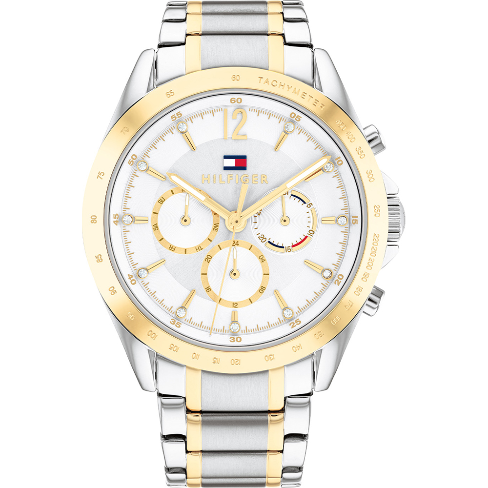 Reloj Tommy Hilfiger Emery Dorado Acero Inox Para Mujer