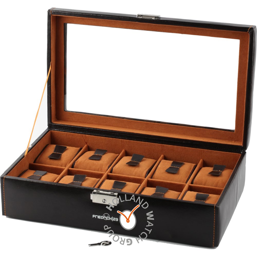 Caja para relojes HWG Accessories bond-10-Brown1 Watch storage box