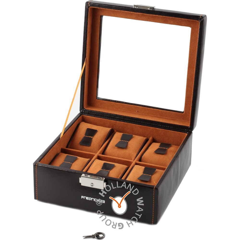 Caja para relojes HWG Accessories bond-6-brown1 Watch storage box